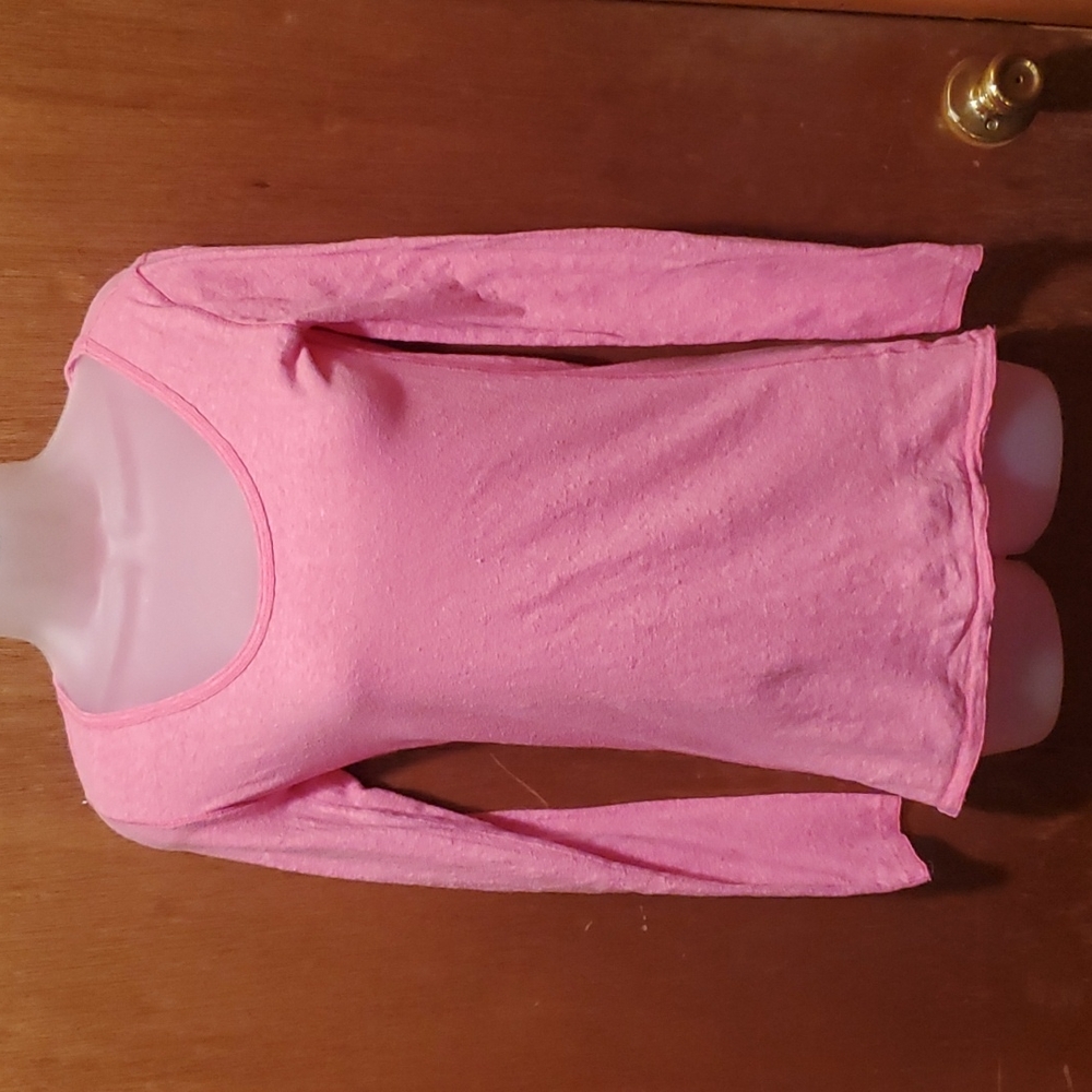 Aerie layering piece long  top pink small petite  length in front 25" back 28"